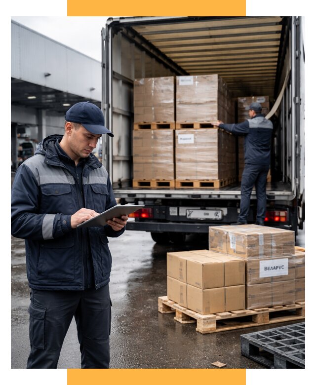 Доставка грузов из Беларуси от 15452 р. логистика СетСервис-Сву
